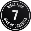 Selo de 7 dias de garantia de risco zero